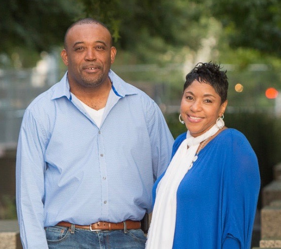 Vanessa Todd, founder of Married Lifestyle Today, with her husband